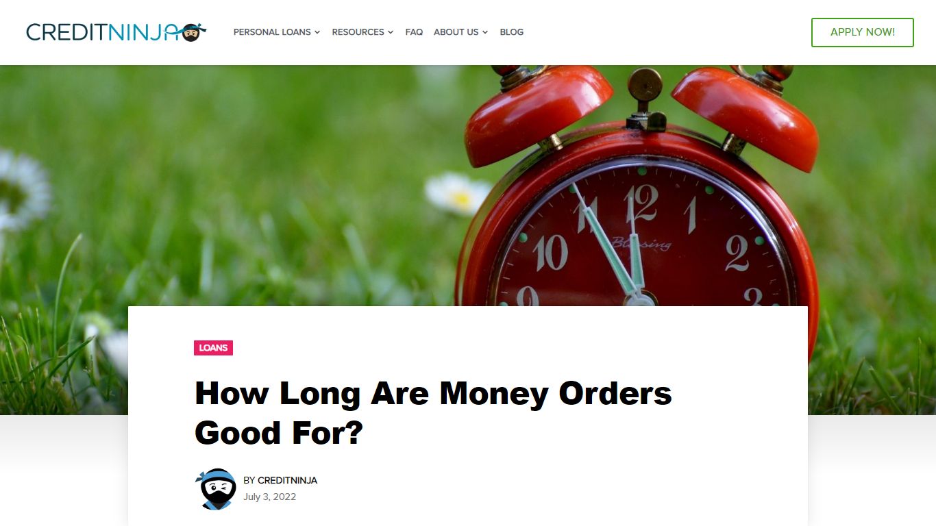 How Long Are Money Orders Good For? - CreditNinja